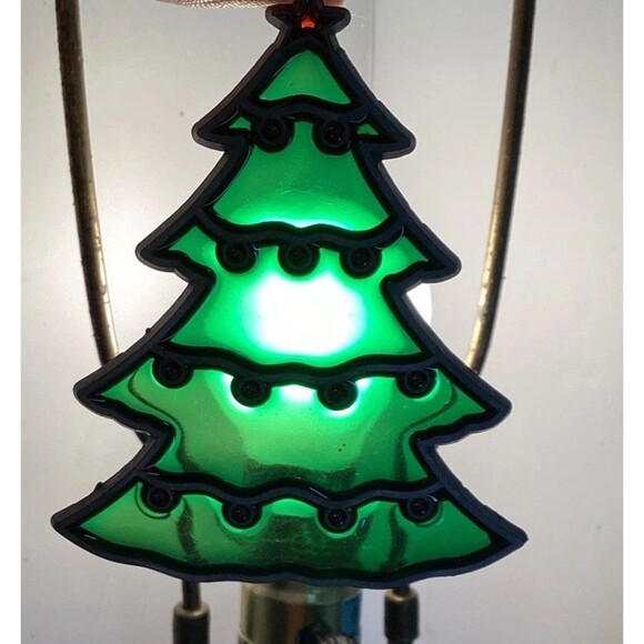 Christmas Stained Glass Suncatchers 9 Vintage Holly Bells Tree Candle Cat Santa - Picture 2 of 16